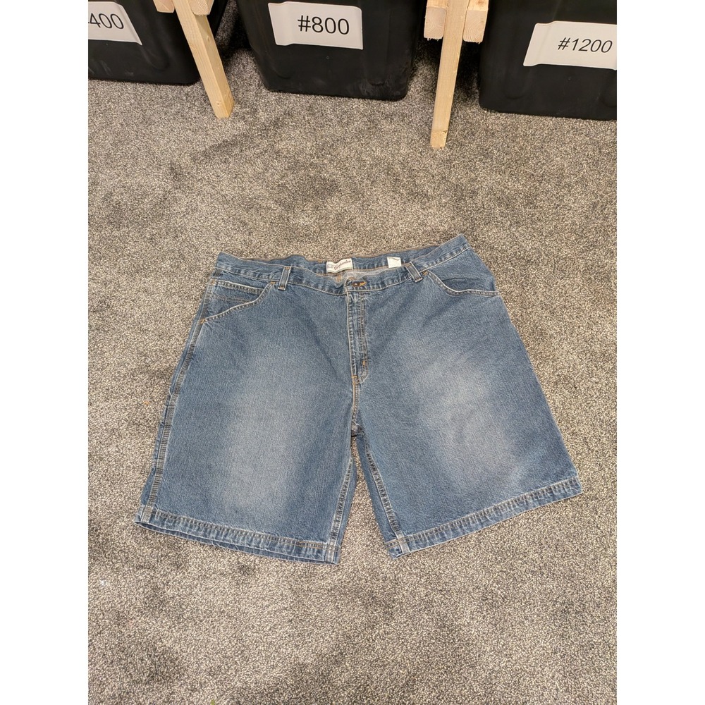Faded Glory Mens Carpenter Denim Shorts Medium Wash Blue 46 117339 DFD-4749